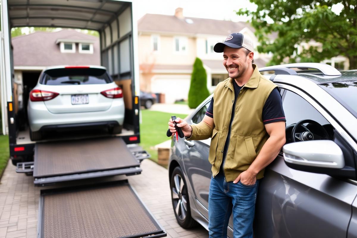 Door to door vehicle delivery